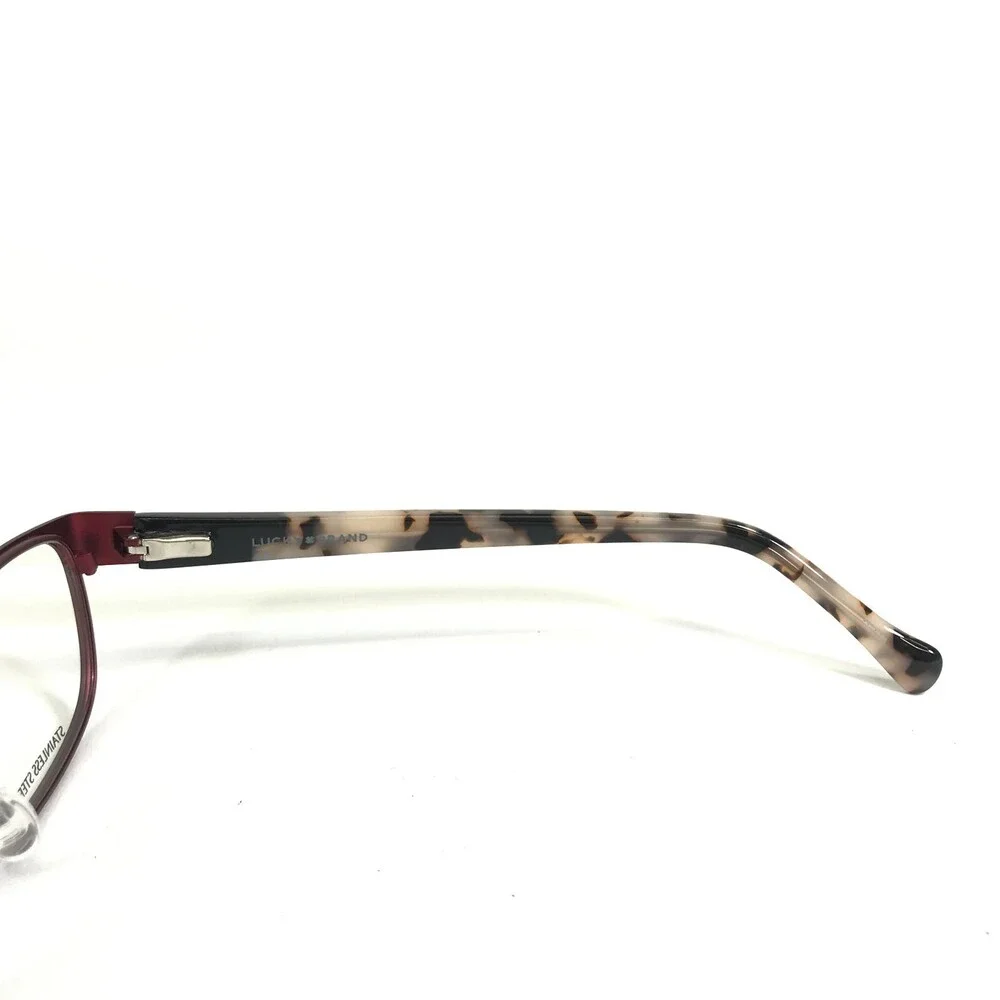 Lucky Brand Eyeglasses Frames D121 BURGUNDY BLACK Rectangular Full Rim 51-17-140